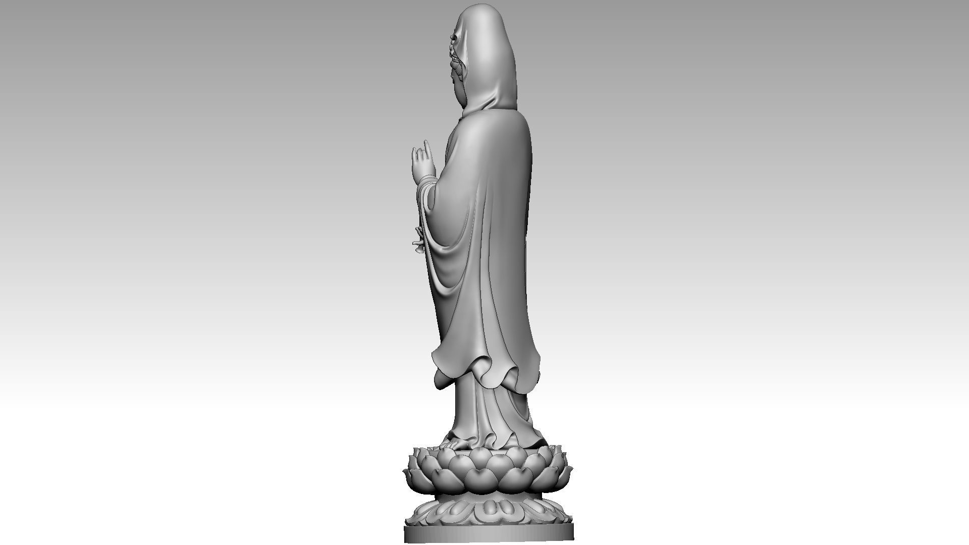 Bodhisattva Avalokiteshvara 3D print model_3