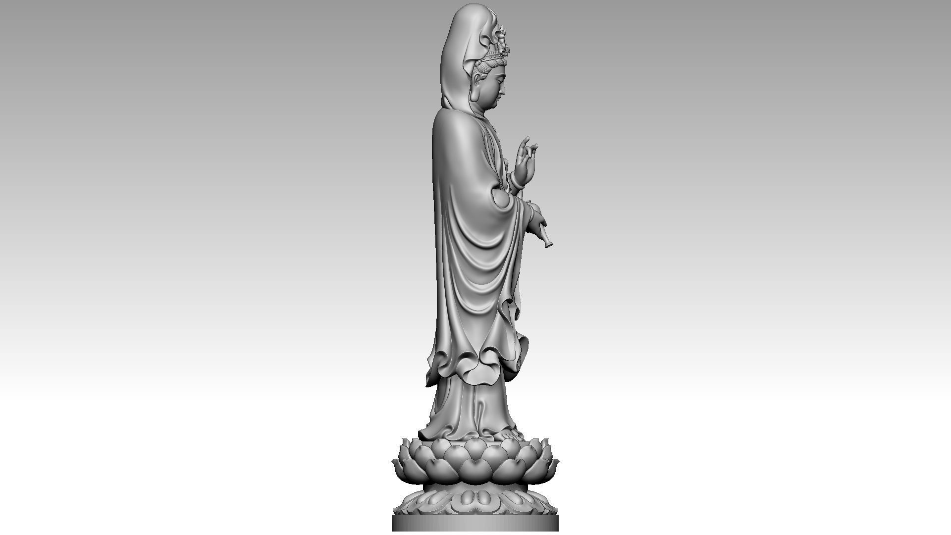 Bodhisattva Avalokiteshvara 3D print model_6