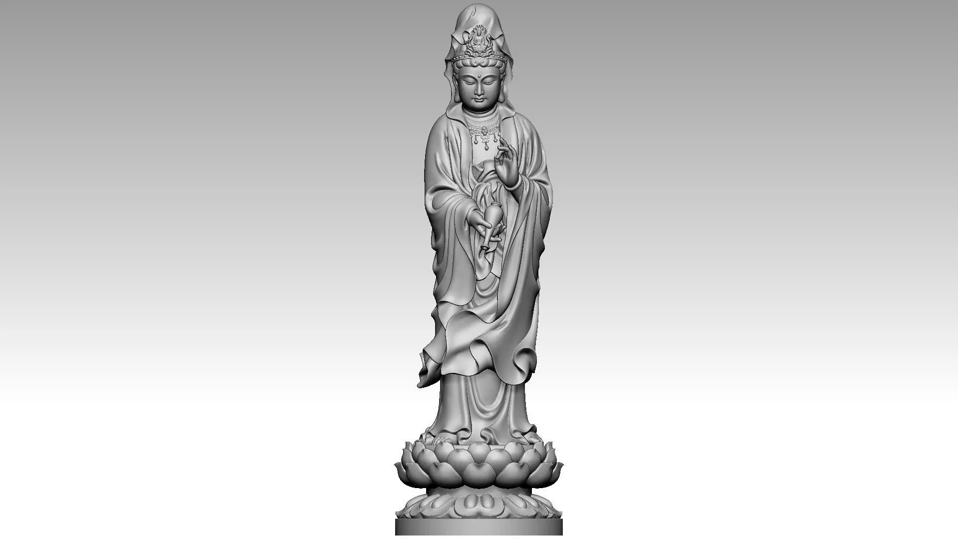 Bodhisattva Avalokiteshvara 3D print model_0