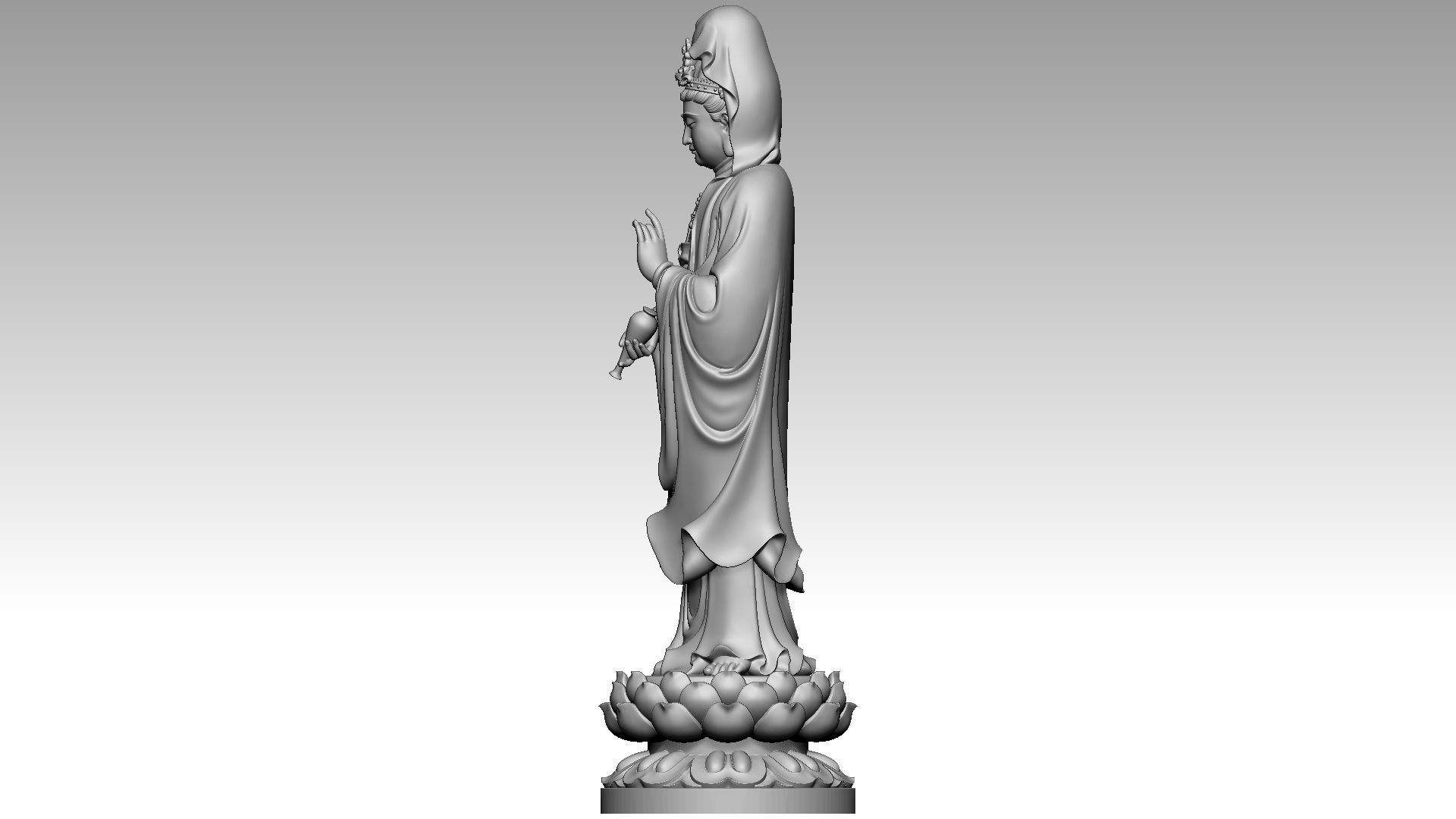 Bodhisattva Avalokiteshvara 3D print model_2