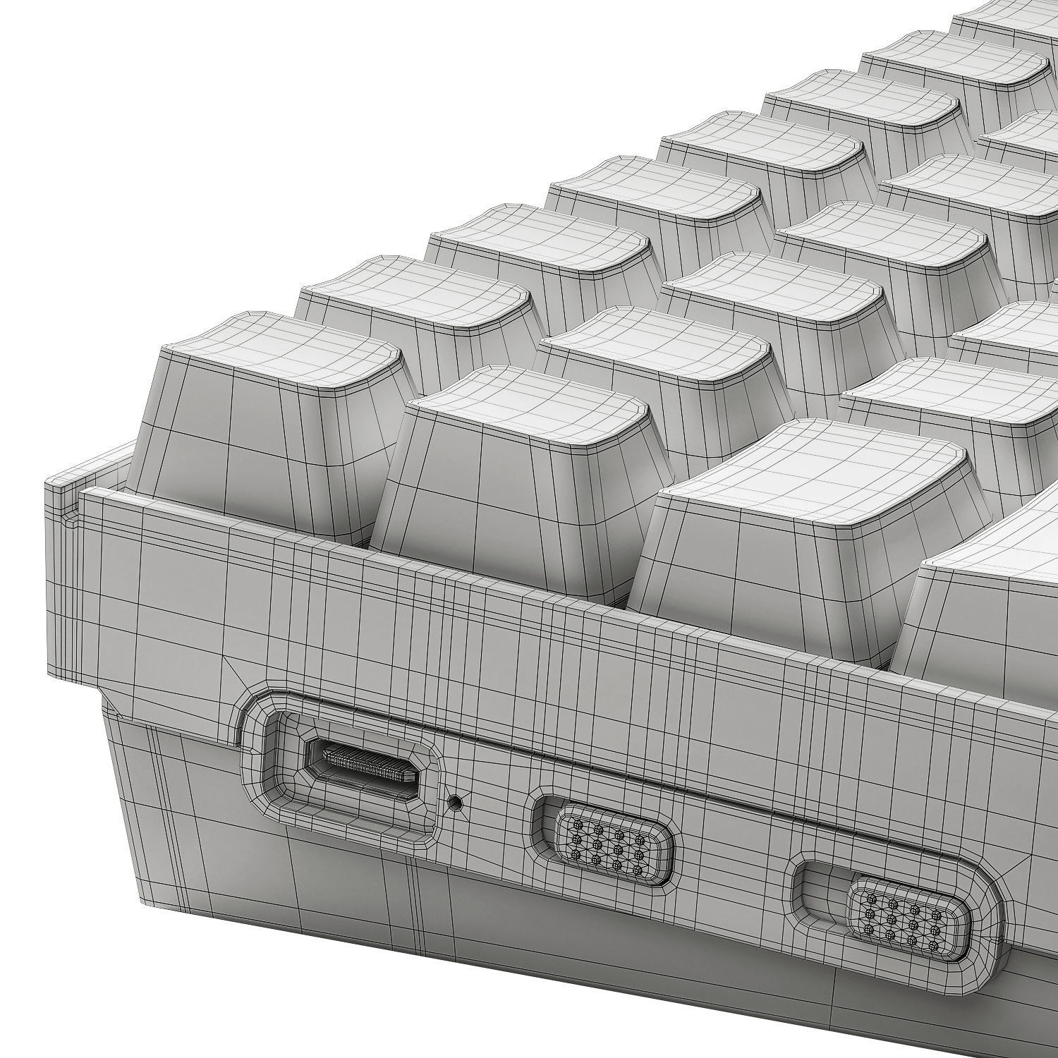 Mechanical keyboard Keychron K4 3D model_10