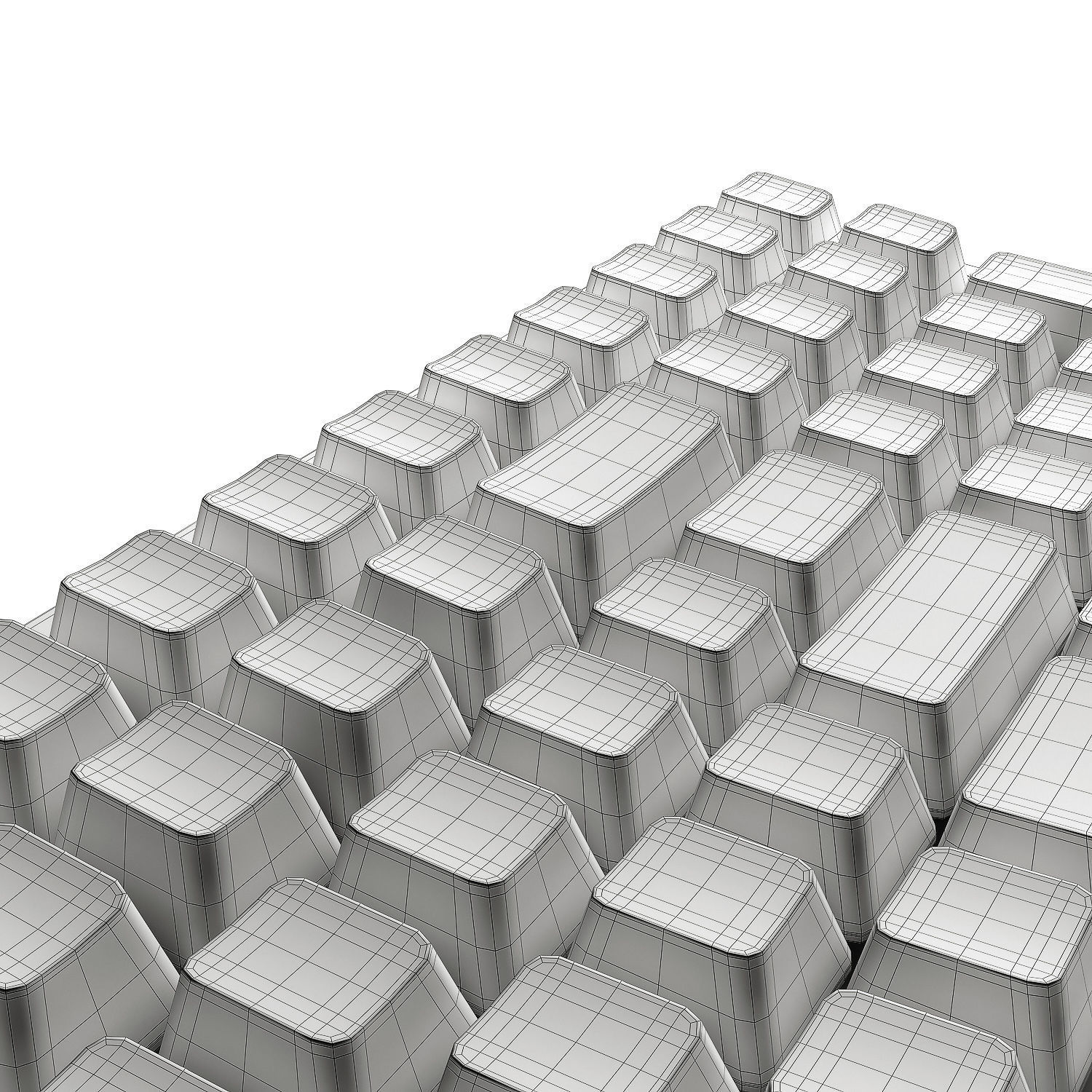 Mechanical keyboard Keychron K4 3D model_13