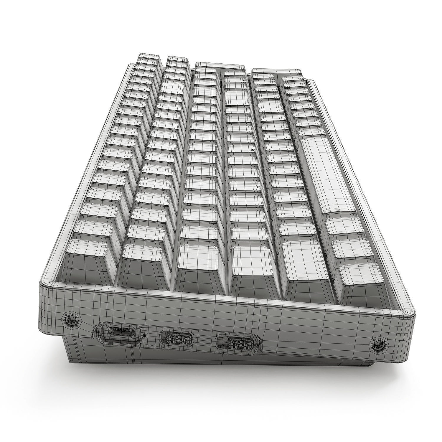 Mechanical keyboard Keychron K4 3D model_11