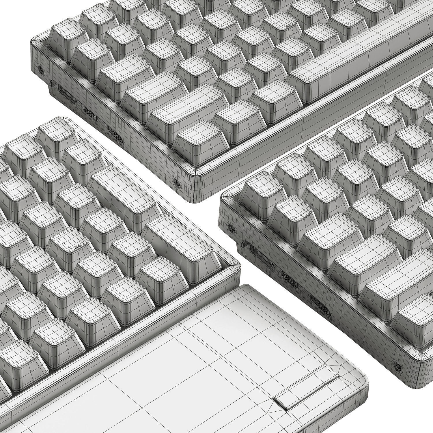 Mechanical keyboard Keychron K4 3D model_9