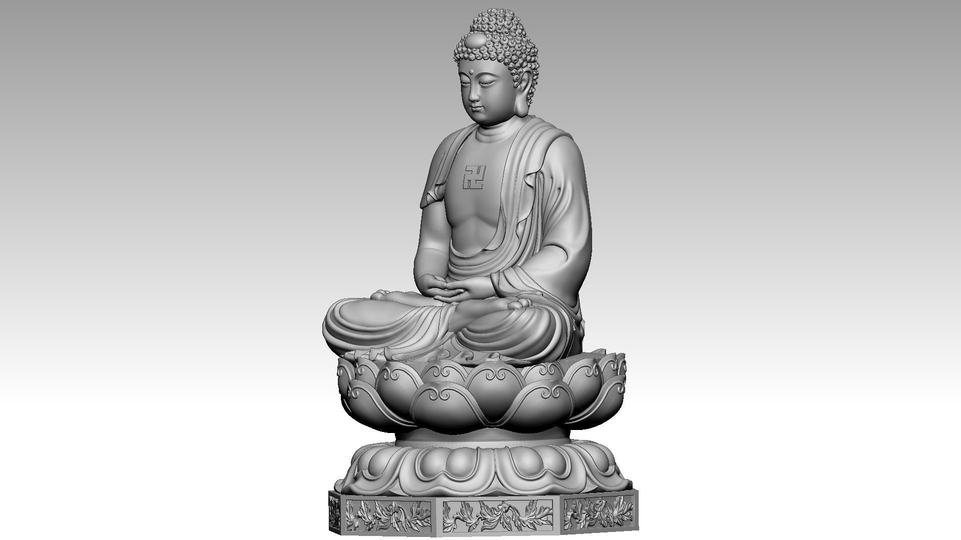 Buddha 3D print model_1