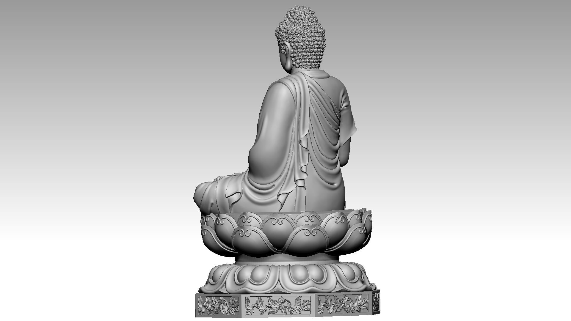 Buddha 3D print model_3