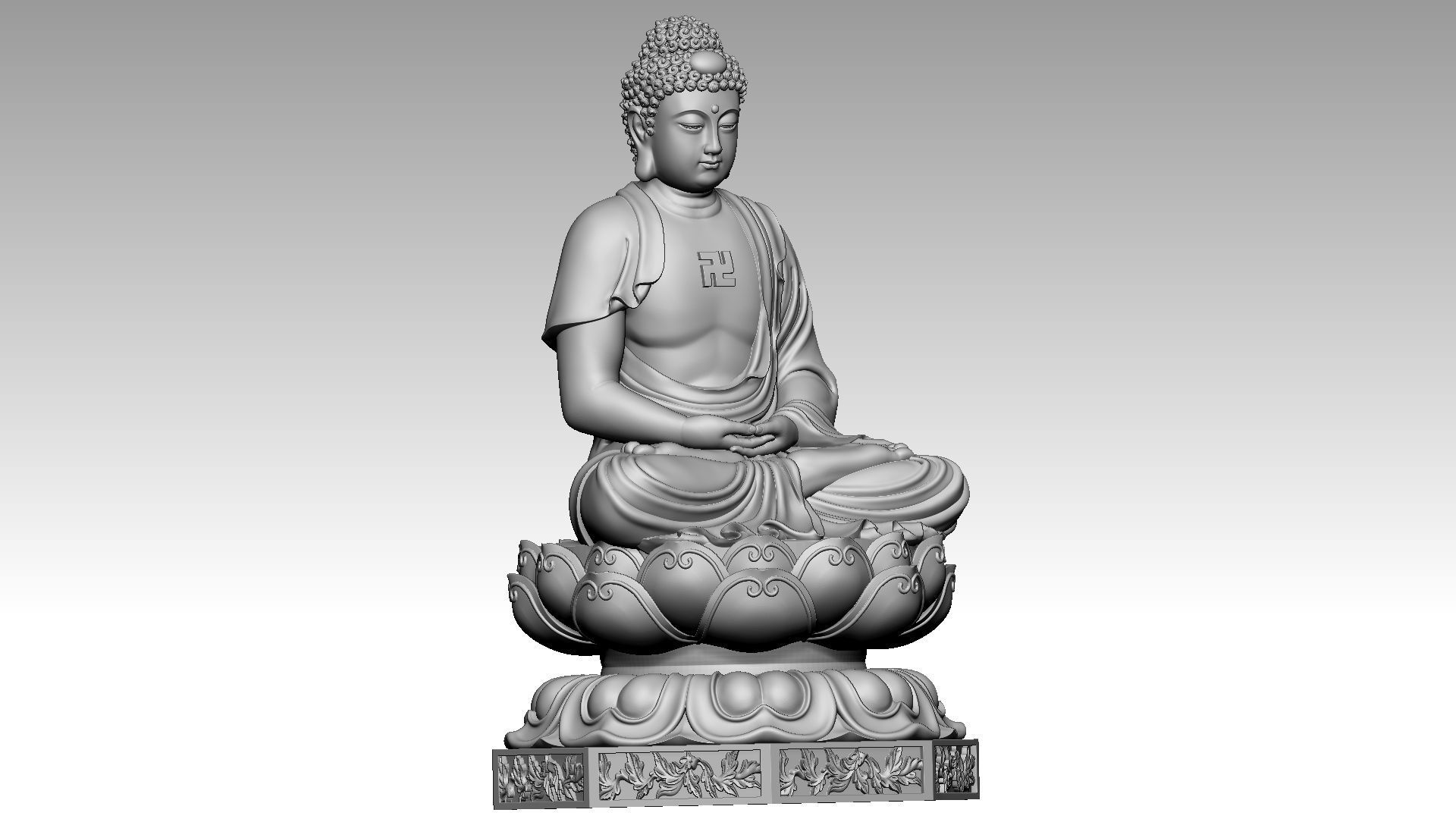 Buddha 3D print model_7