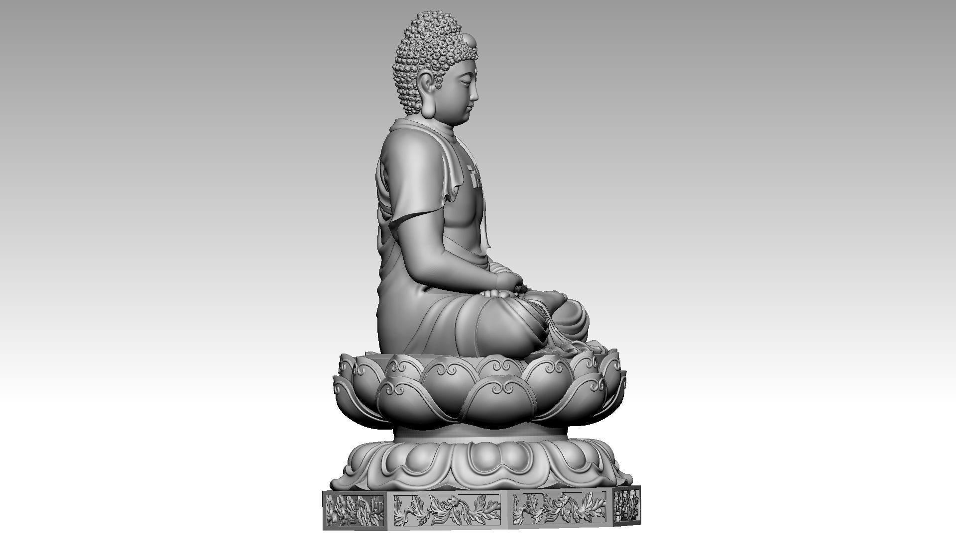 Buddha 3D print model_6