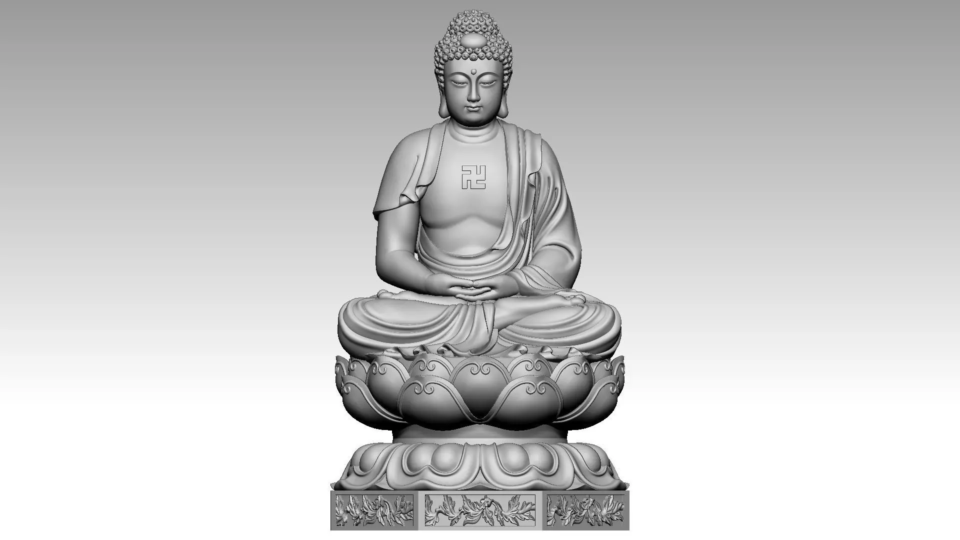 Buddha 3D print model_0