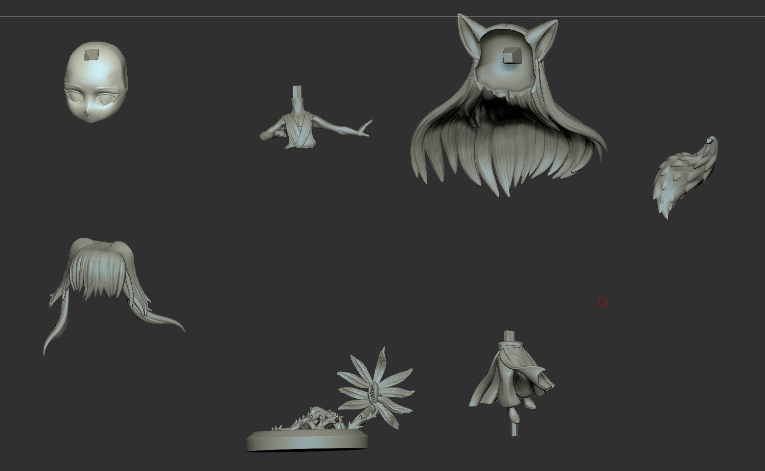 Yuyu Hakusho Kurama 3D printing 3D print model_3