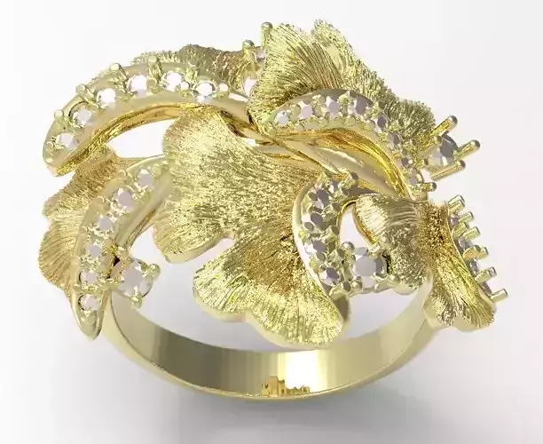 Lotus leaf ring