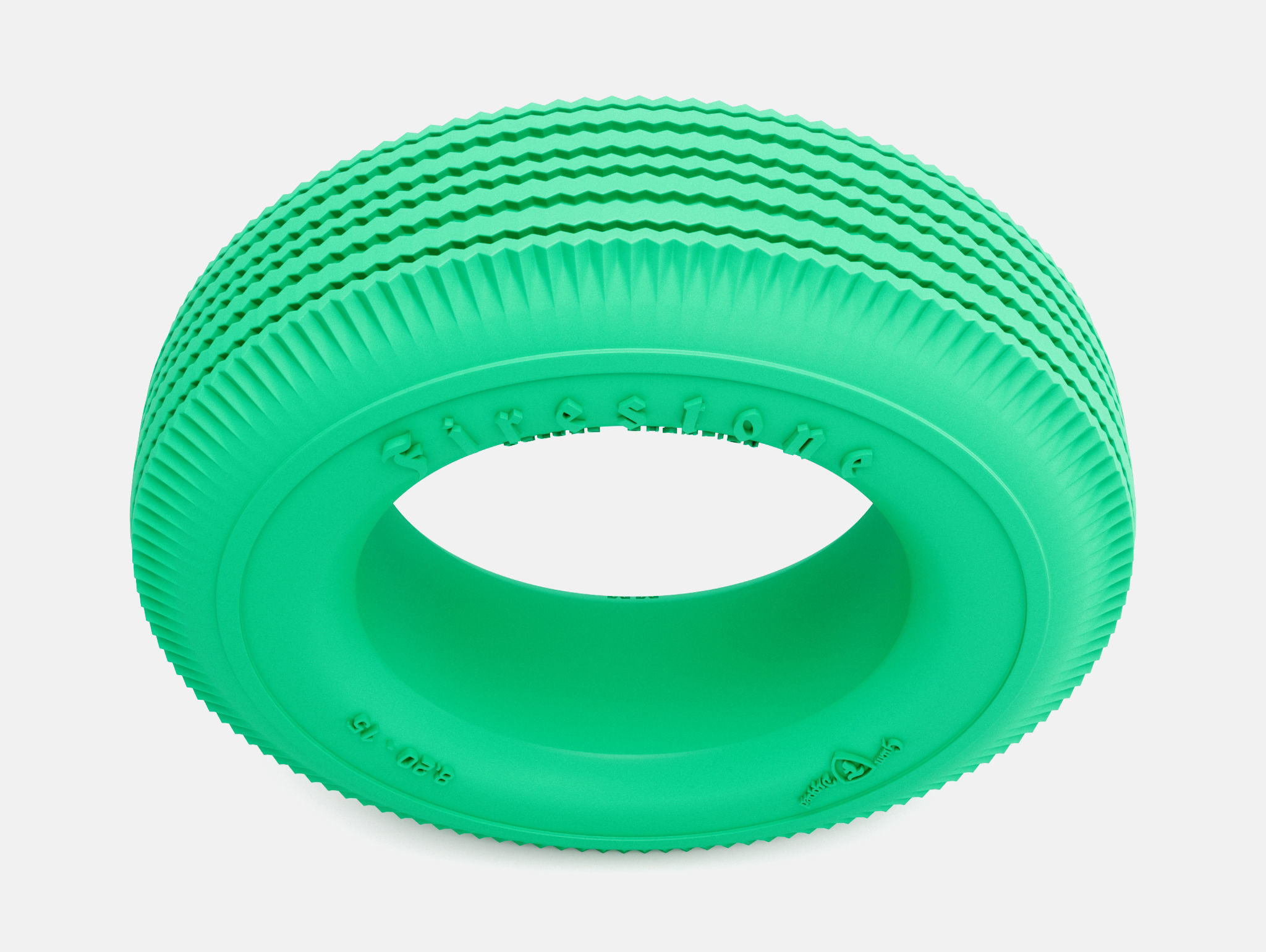 15x6 Firestone 820-15 Tire 3D print model_3