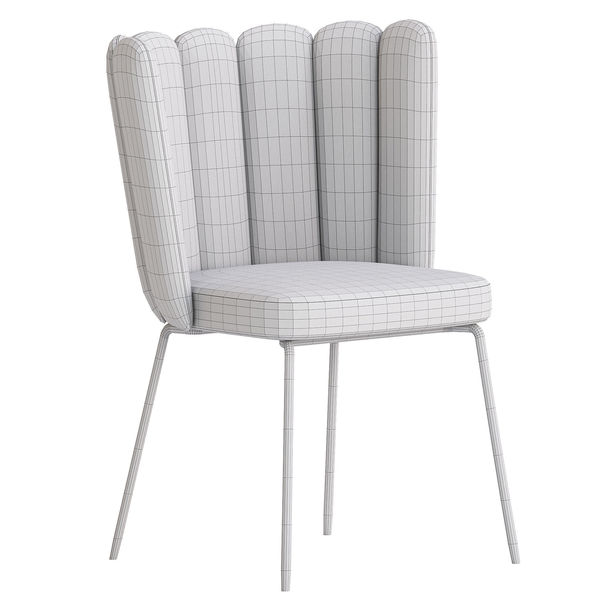 Aniela chair By Kavehome 3D model_4