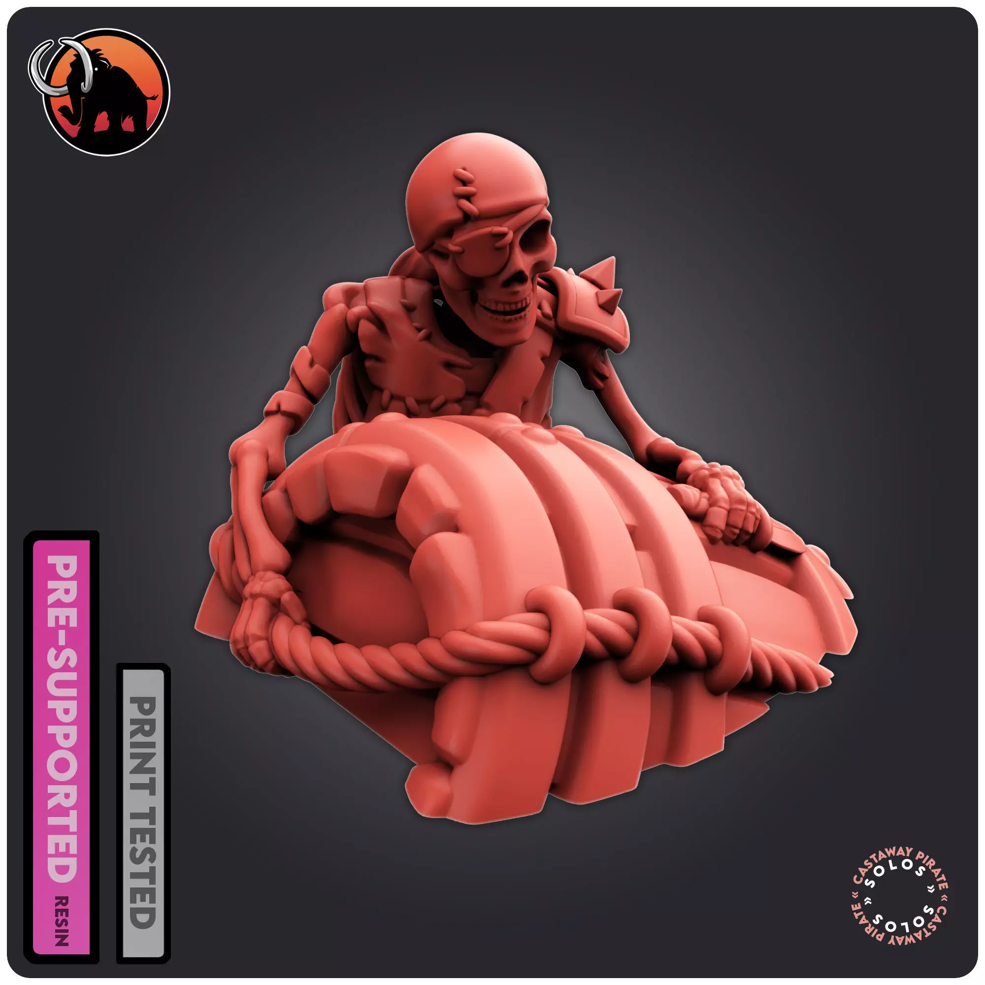 Castaway Pirate 3D print model_0