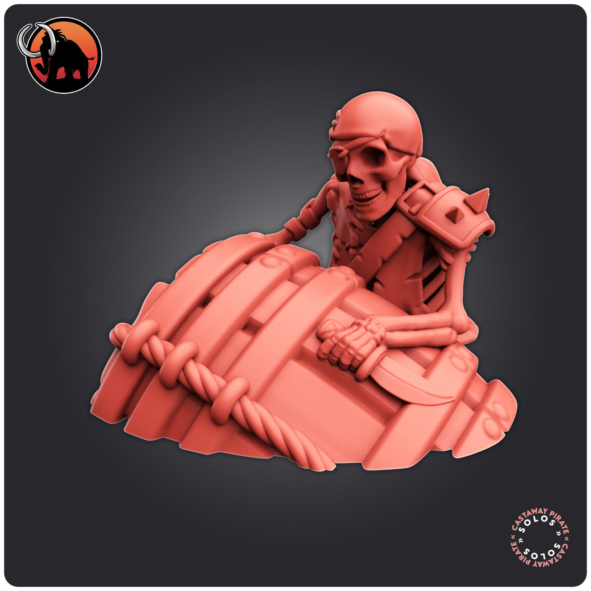 Castaway Pirate 3D print model_1
