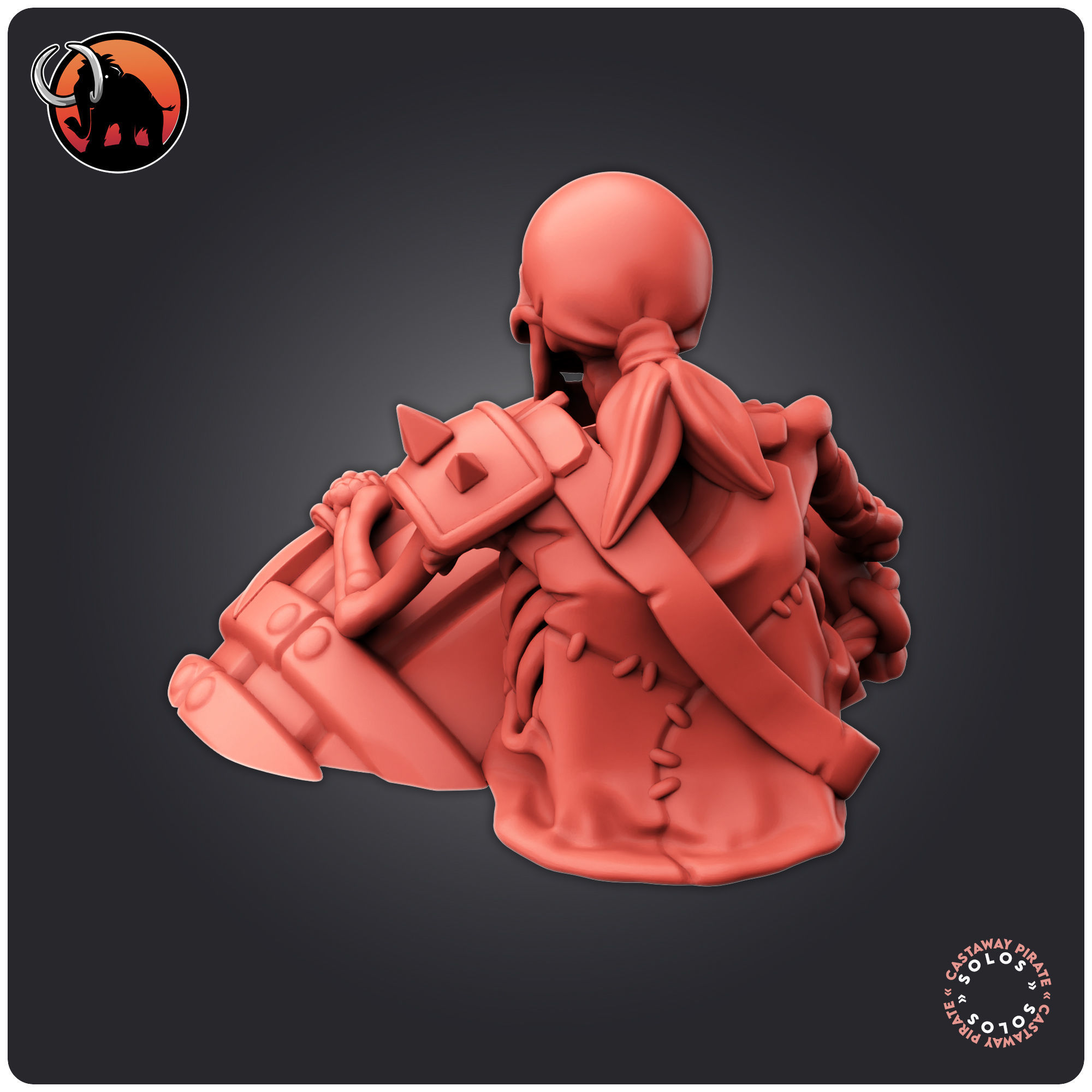 Castaway Pirate 3D print model_3