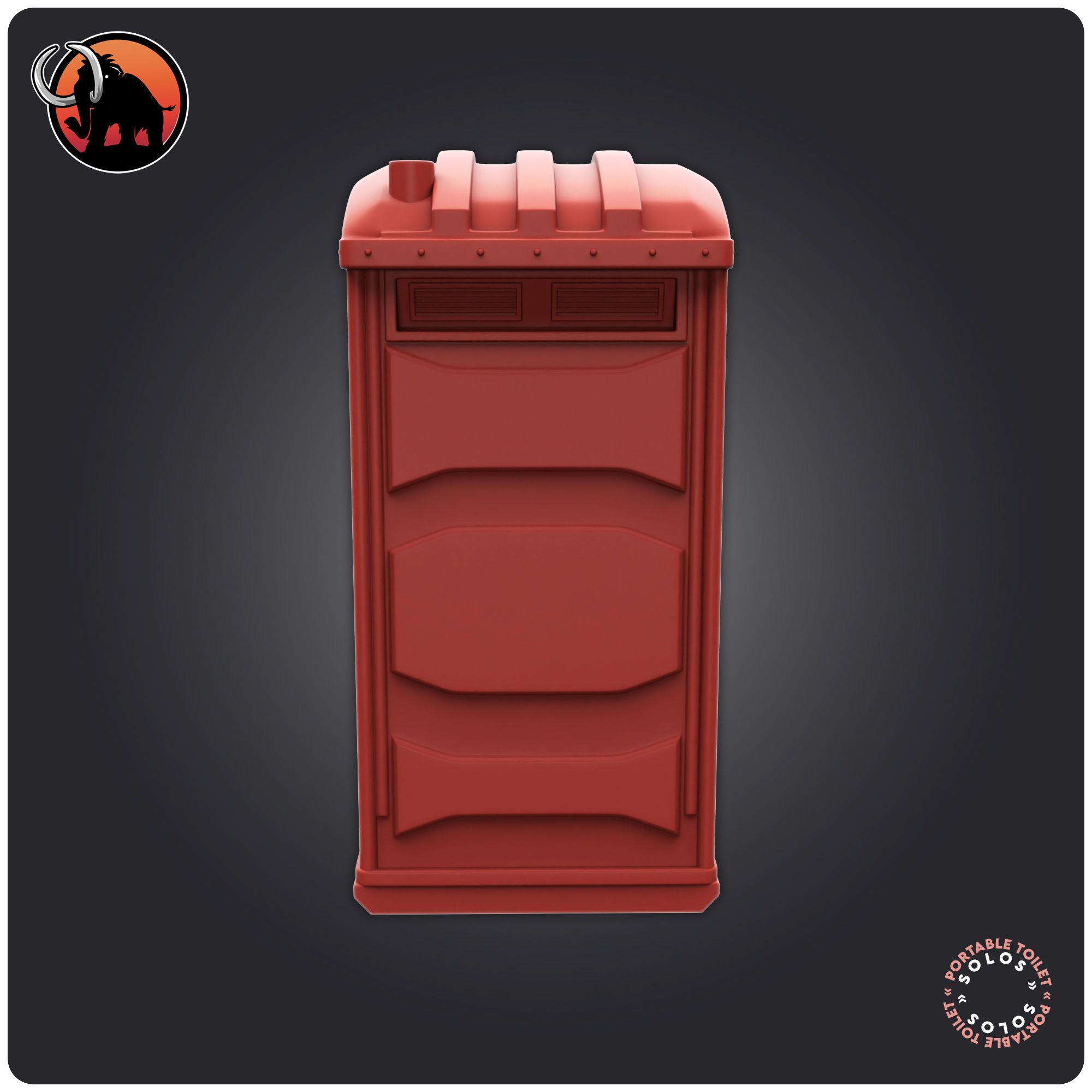 Portable Toilet 3D print model_3