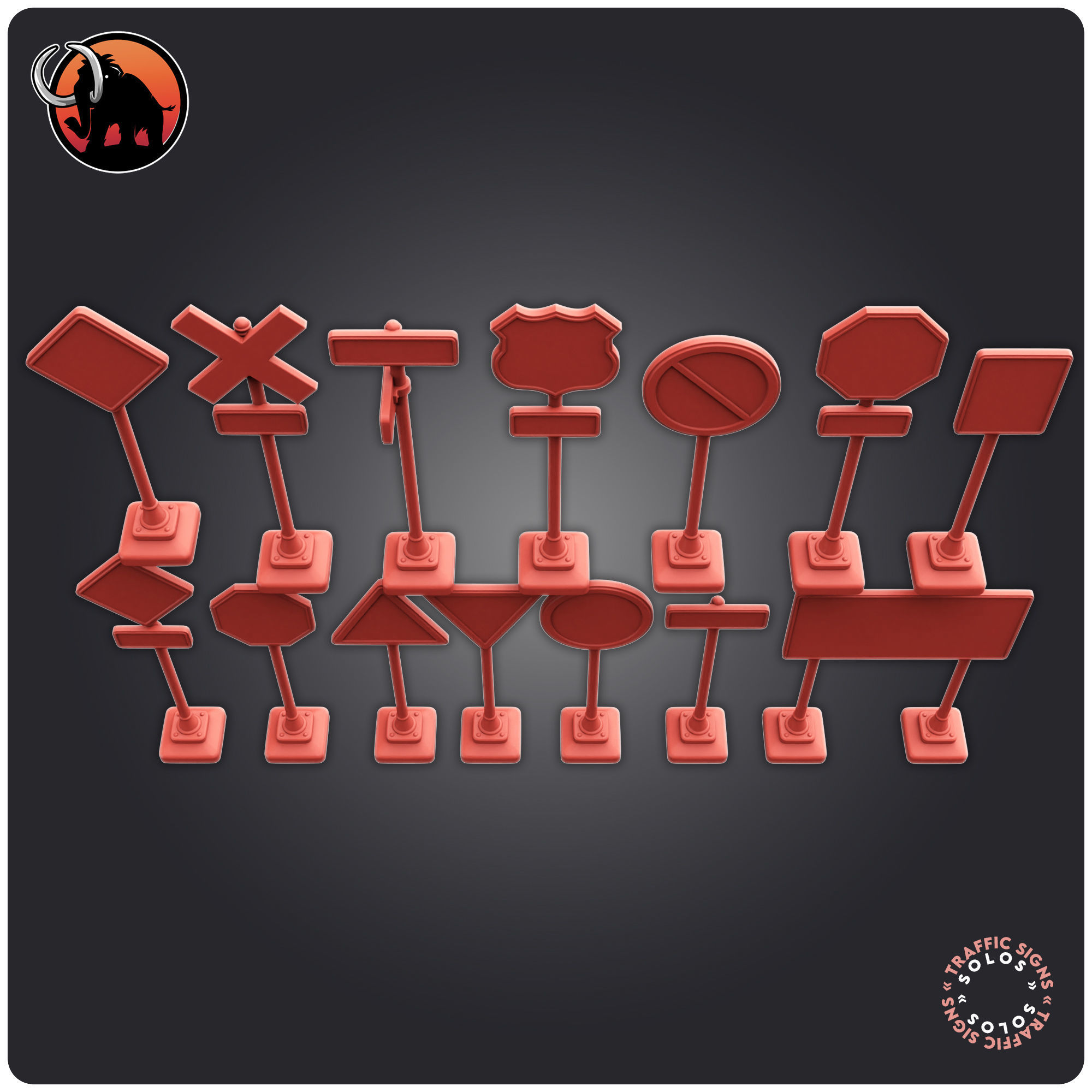 Traffic Signs 3D print model_5