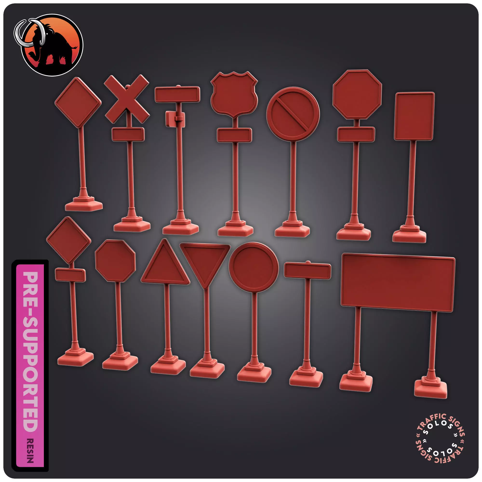 Traffic Signs 3D print model_0