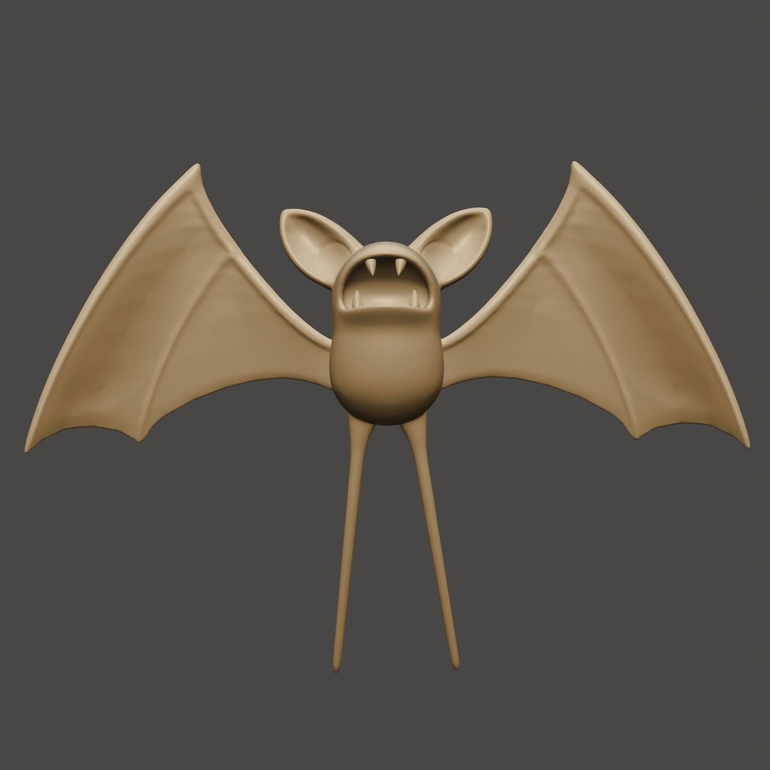 Zubat Pokemon 3D print model_1