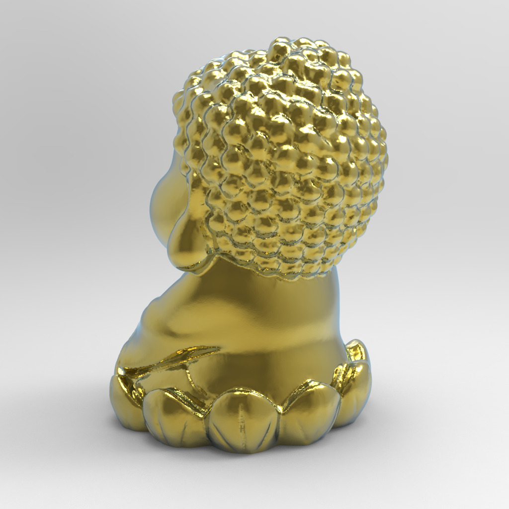 3D Model of Cute Buddha Amitabha 3D print model_2