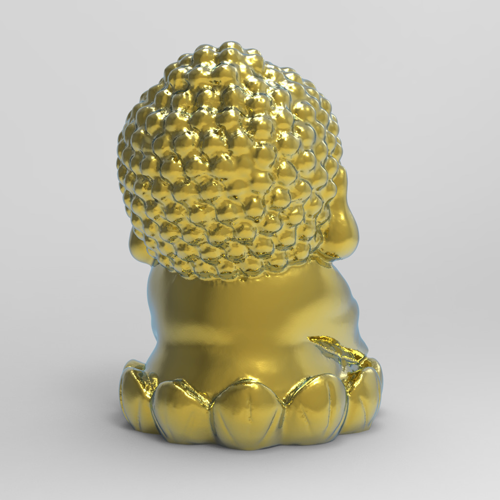 3D Model of Cute Buddha Amitabha 3D print model_3