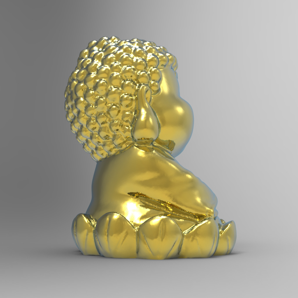 3D Model of Cute Buddha Amitabha 3D print model_4