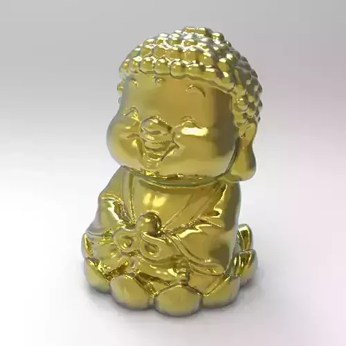 3D Model of Cute Buddha Amitabha 3D print model