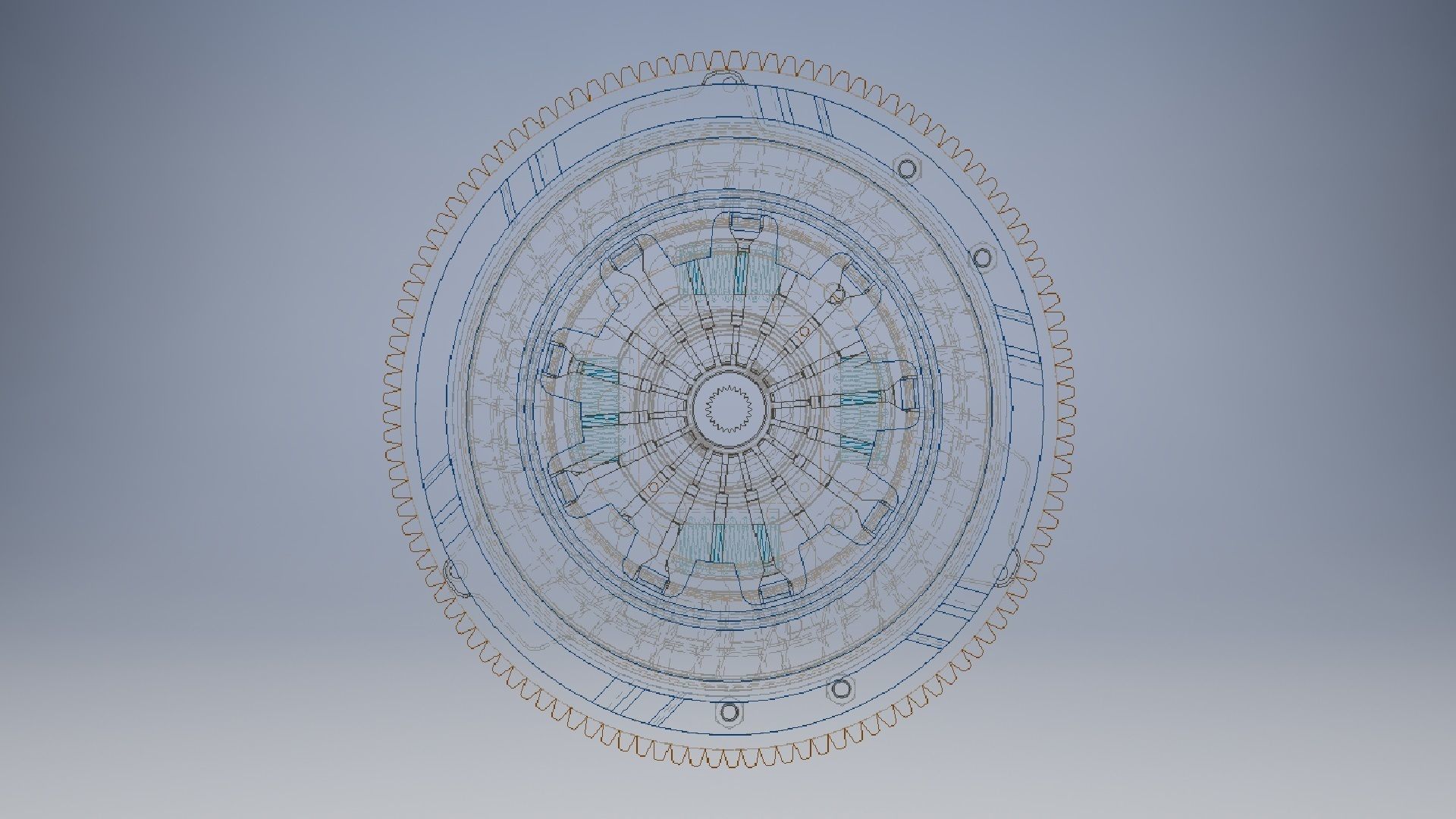 Car clutch 3D model 3D model_13