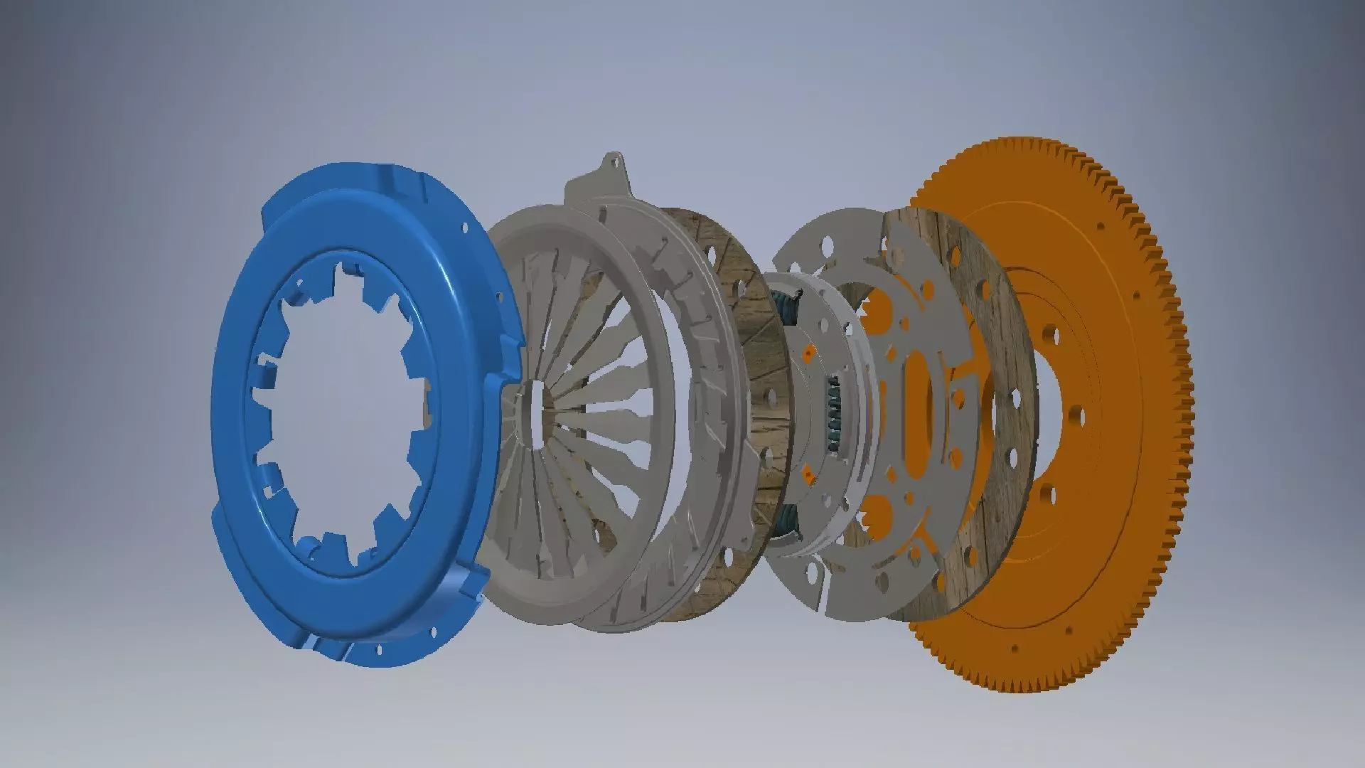 Car clutch 3D model 3D model_0