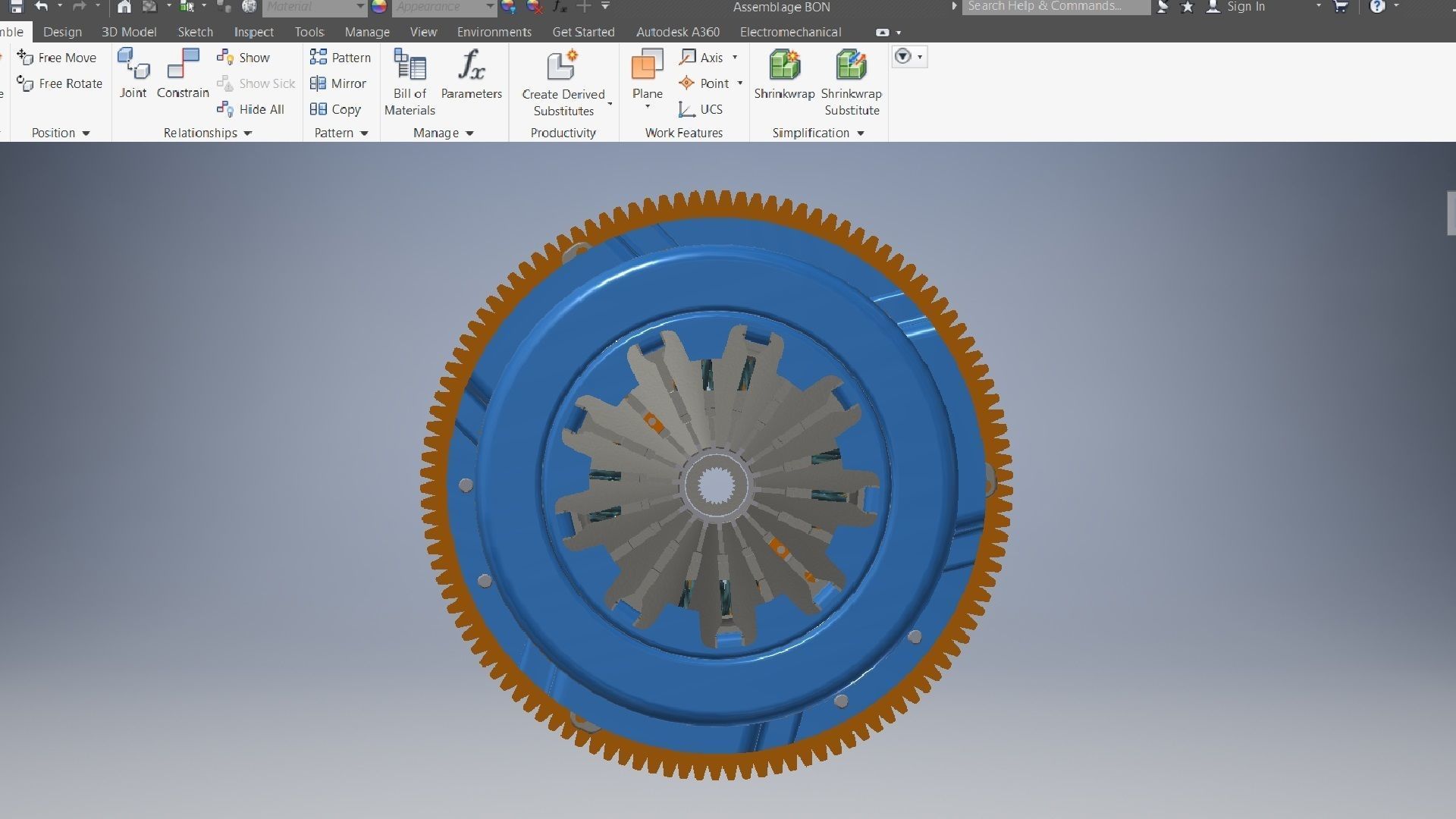 Car clutch 3D model 3D model_17