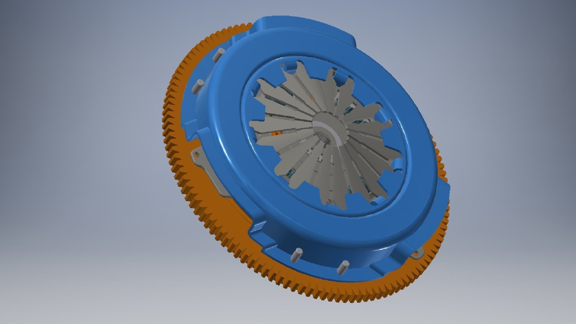 Car clutch 3D model 3D model_3