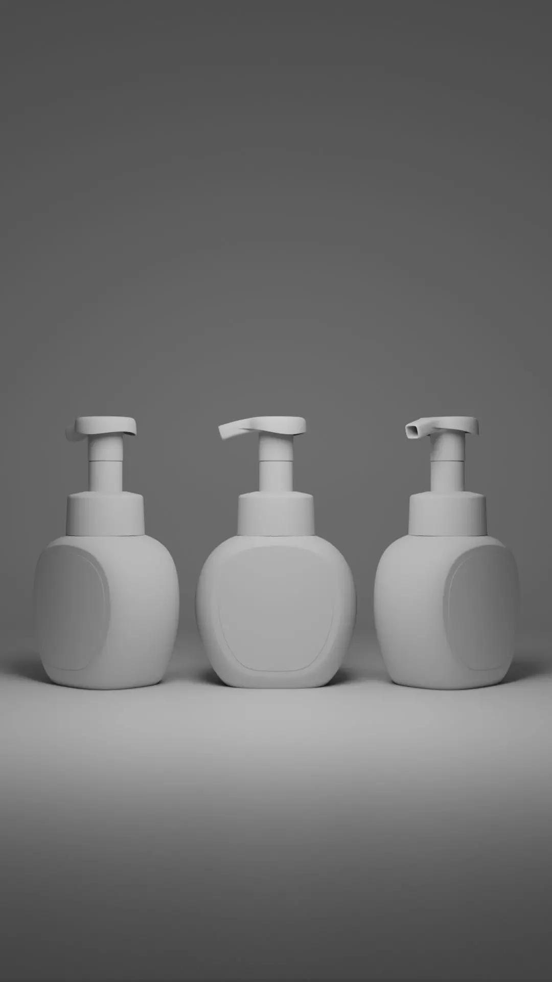 plastic cosmetic bottle 3D model_0