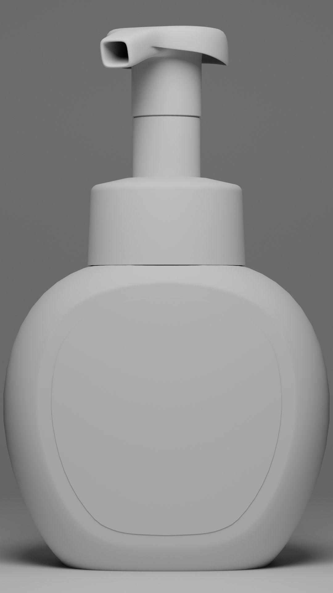plastic cosmetic bottle 3D model_1