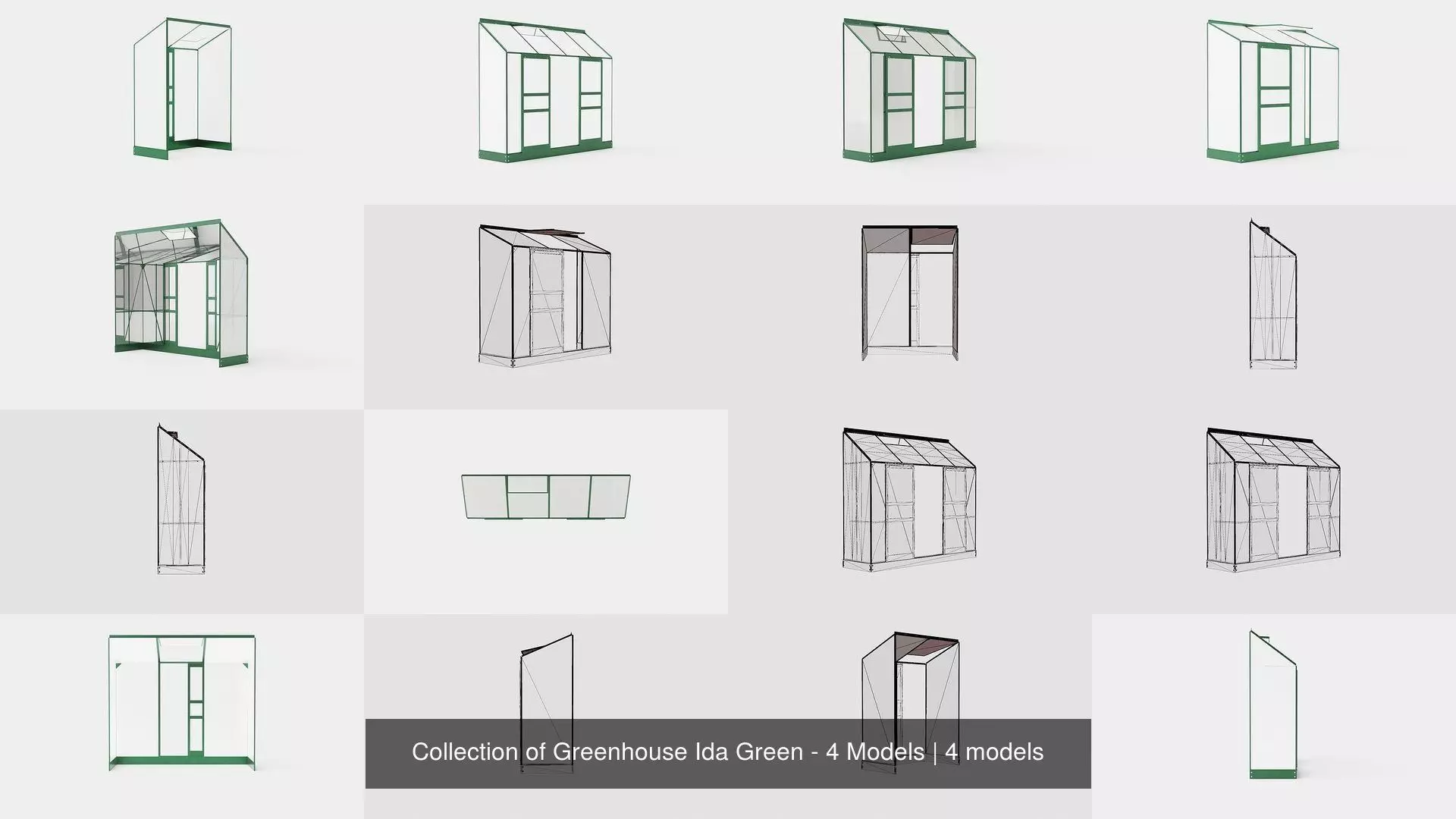 Collection of Greenhouse Ida Green - 4 Models _0