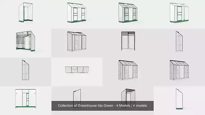 Collection of Greenhouse Ida Green - 4 Models 