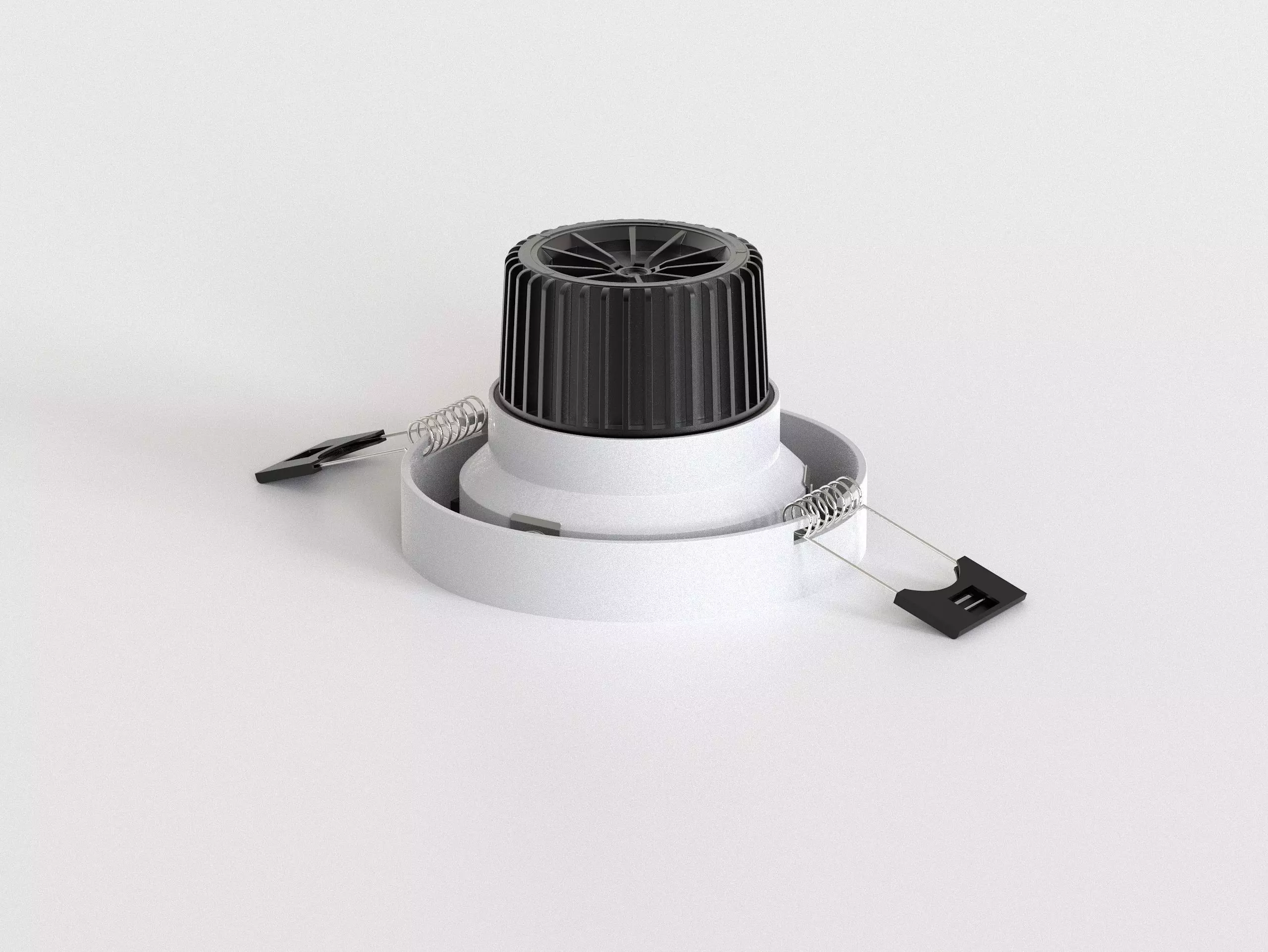 Downlight Low-poly 3D model_0