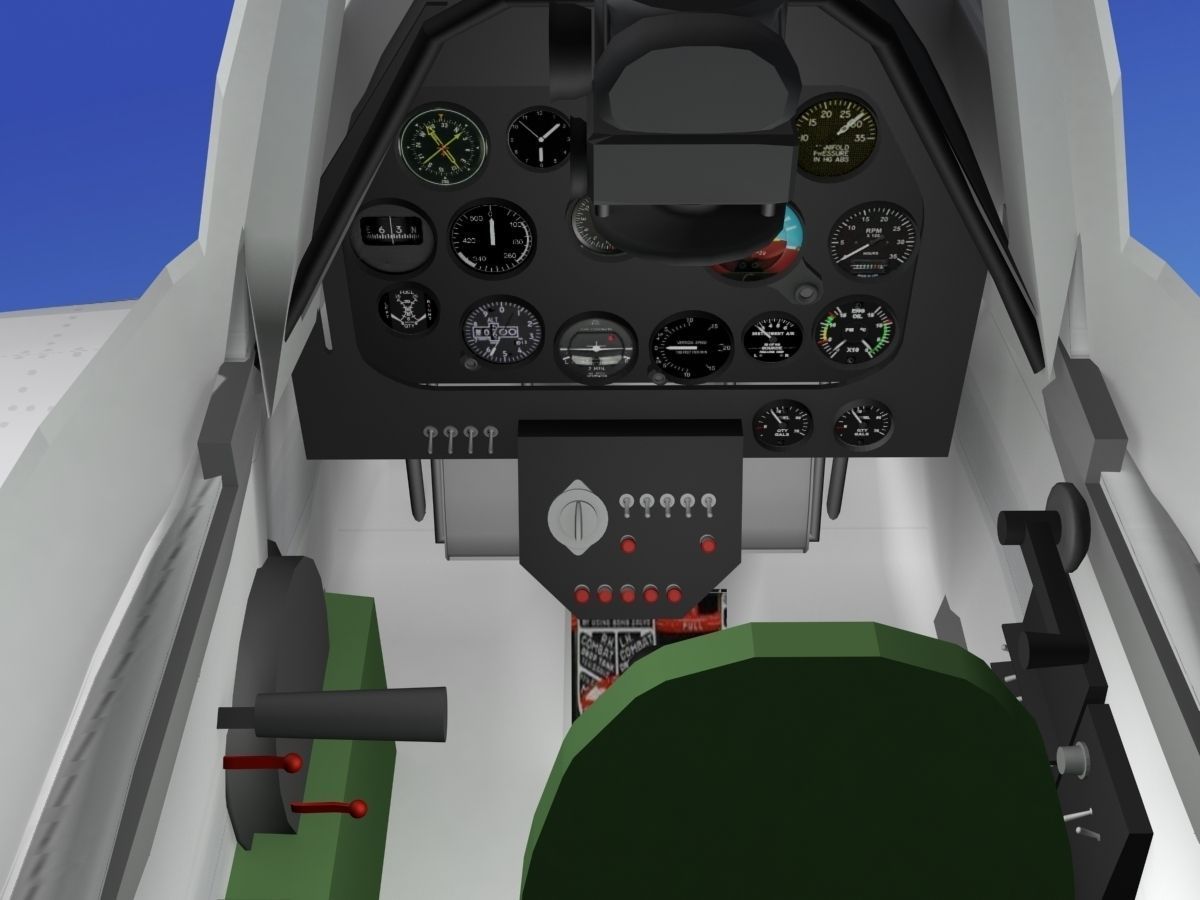 F-51D Mustang USAF 2 3D model_3