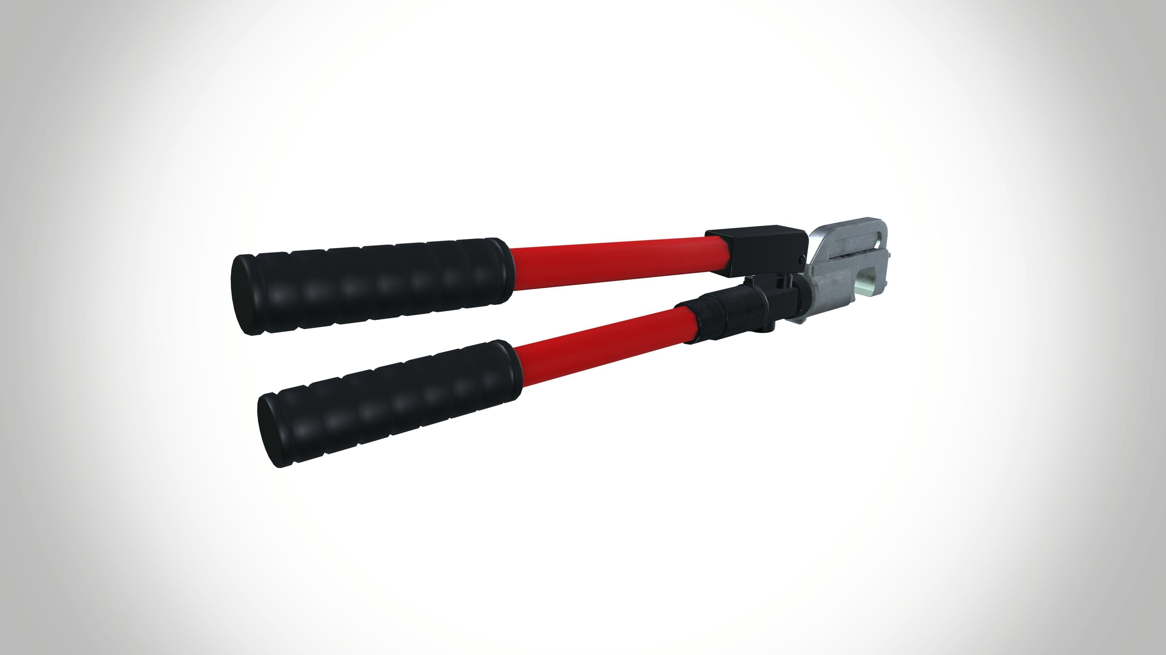 Hydraulic crimping plier Low-poly 3D model_6