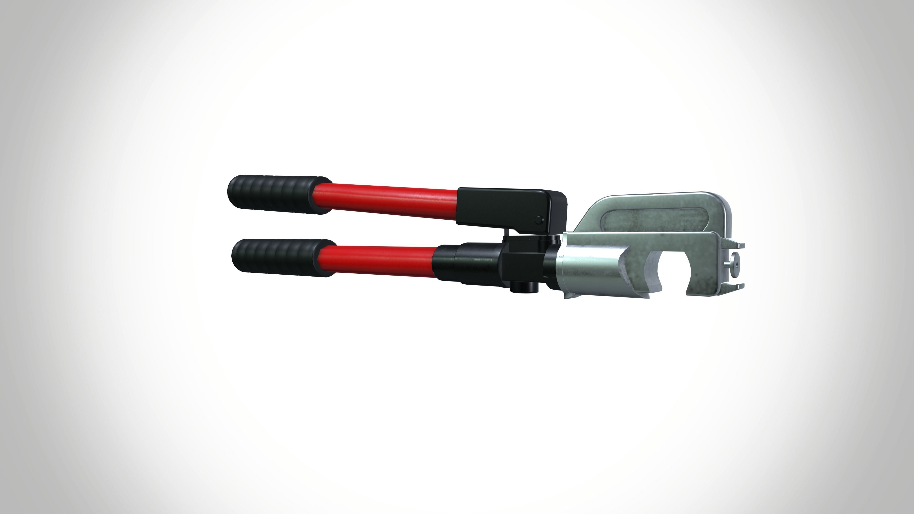 Hydraulic crimping plier Low-poly 3D model_2