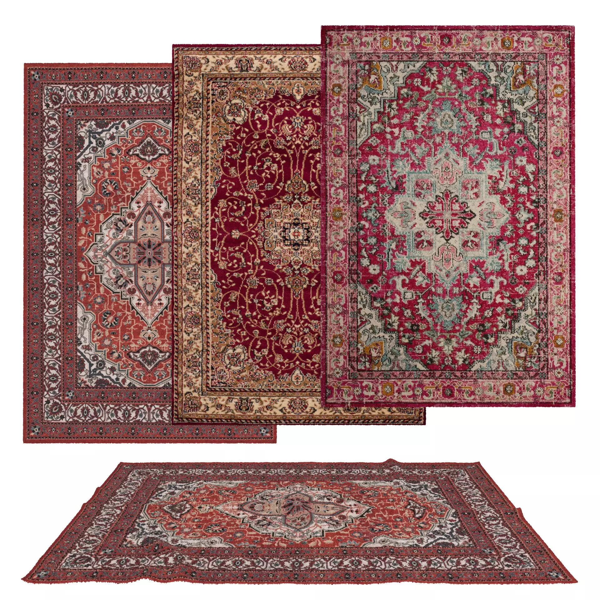 Rugs No 987 Low-poly 3D model_0