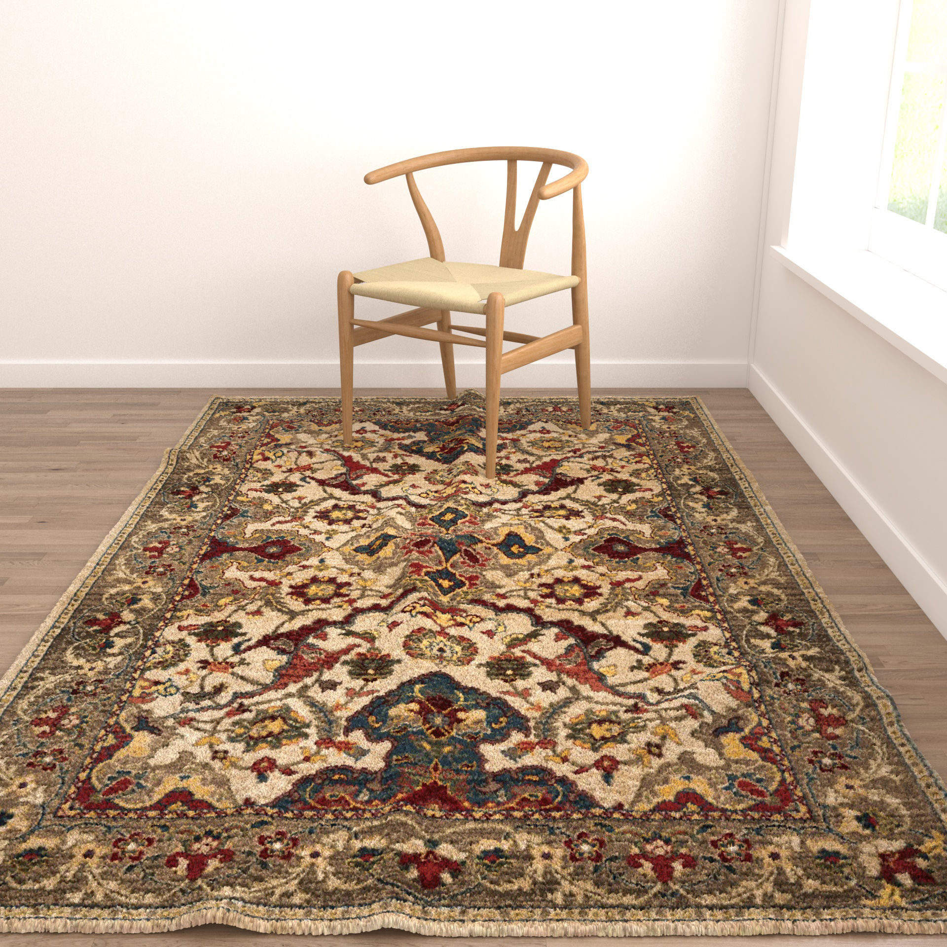 Rugs No 988 Low-poly 3D model_3