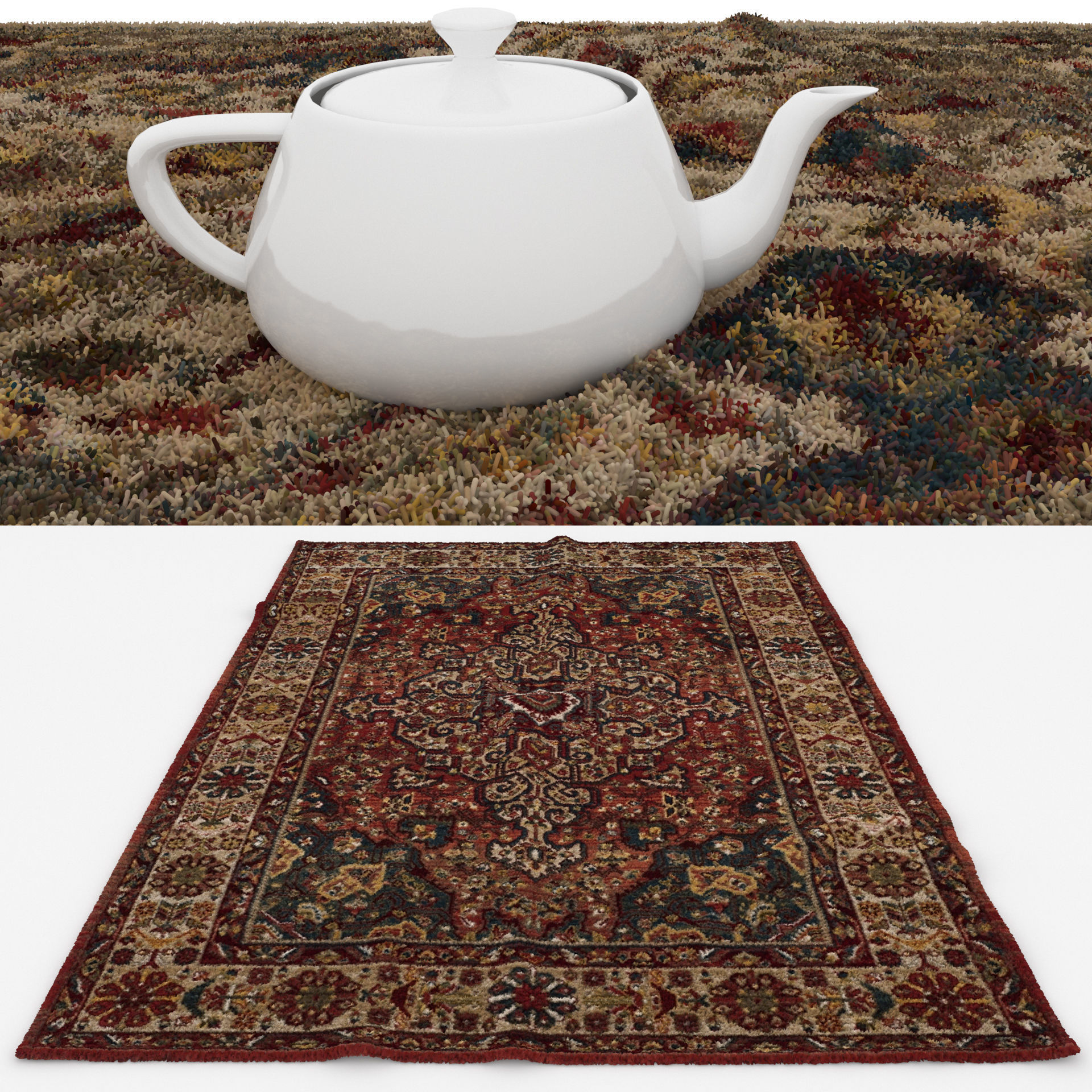 Rugs No 988 Low-poly 3D model_1