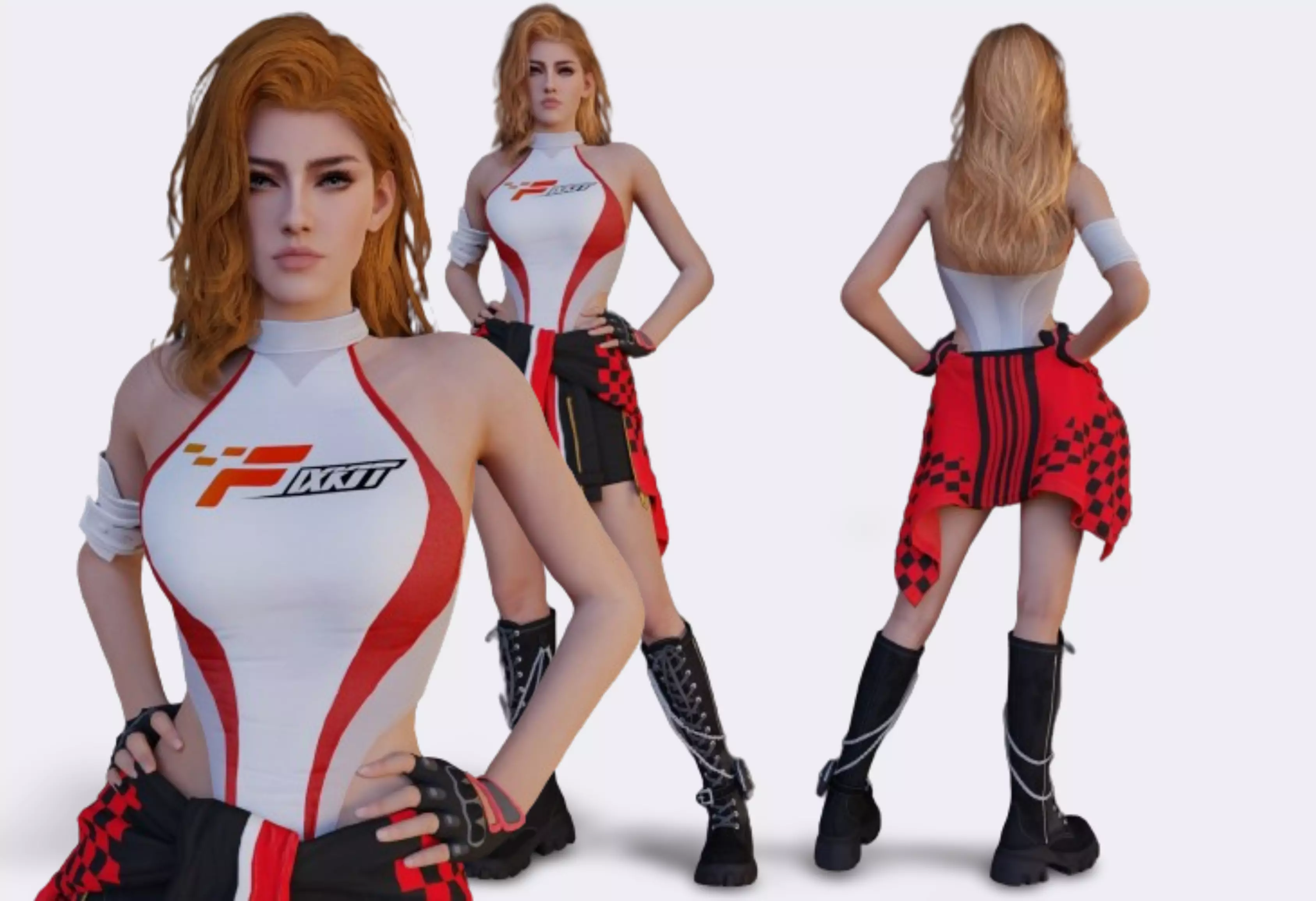 Nova - 3D Character Model Low-poly 3D model_0