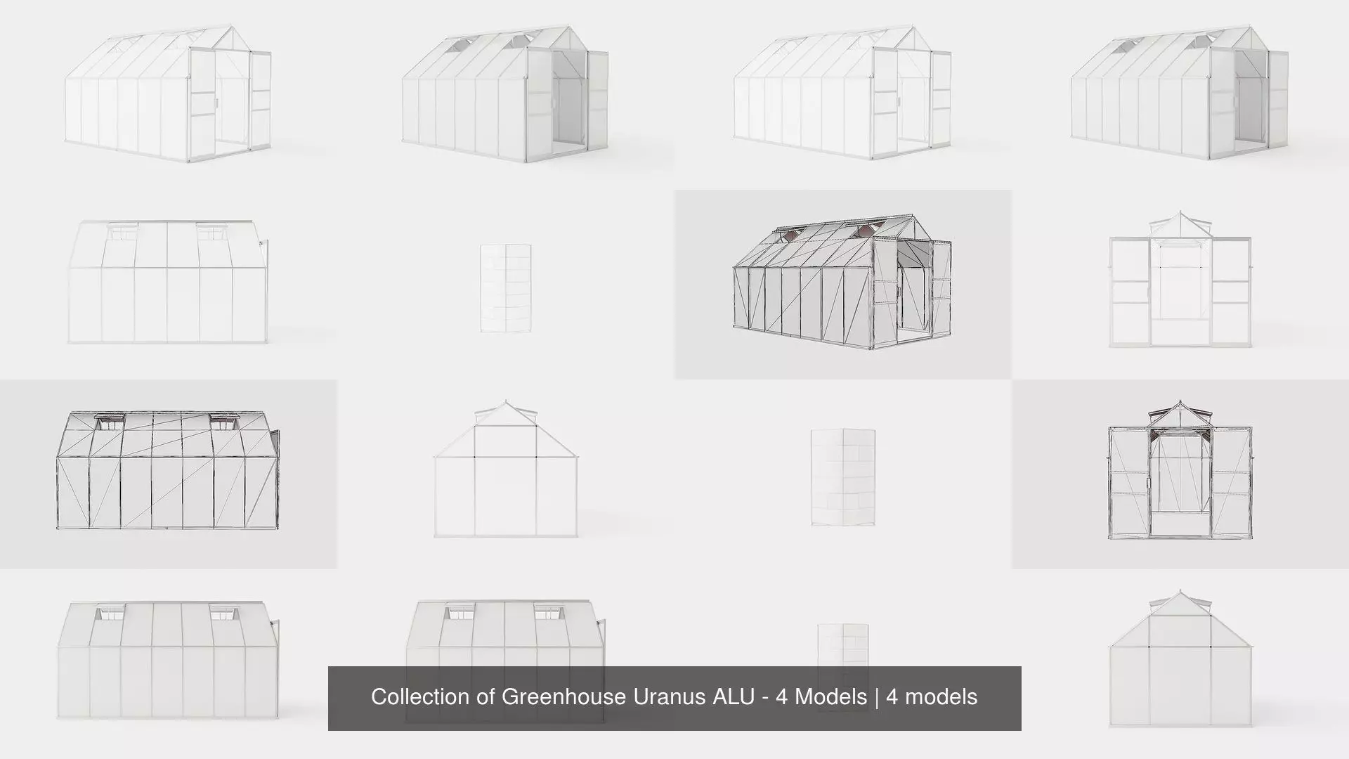 Collection of Greenhouse Uranus ALU - 4 Models _0