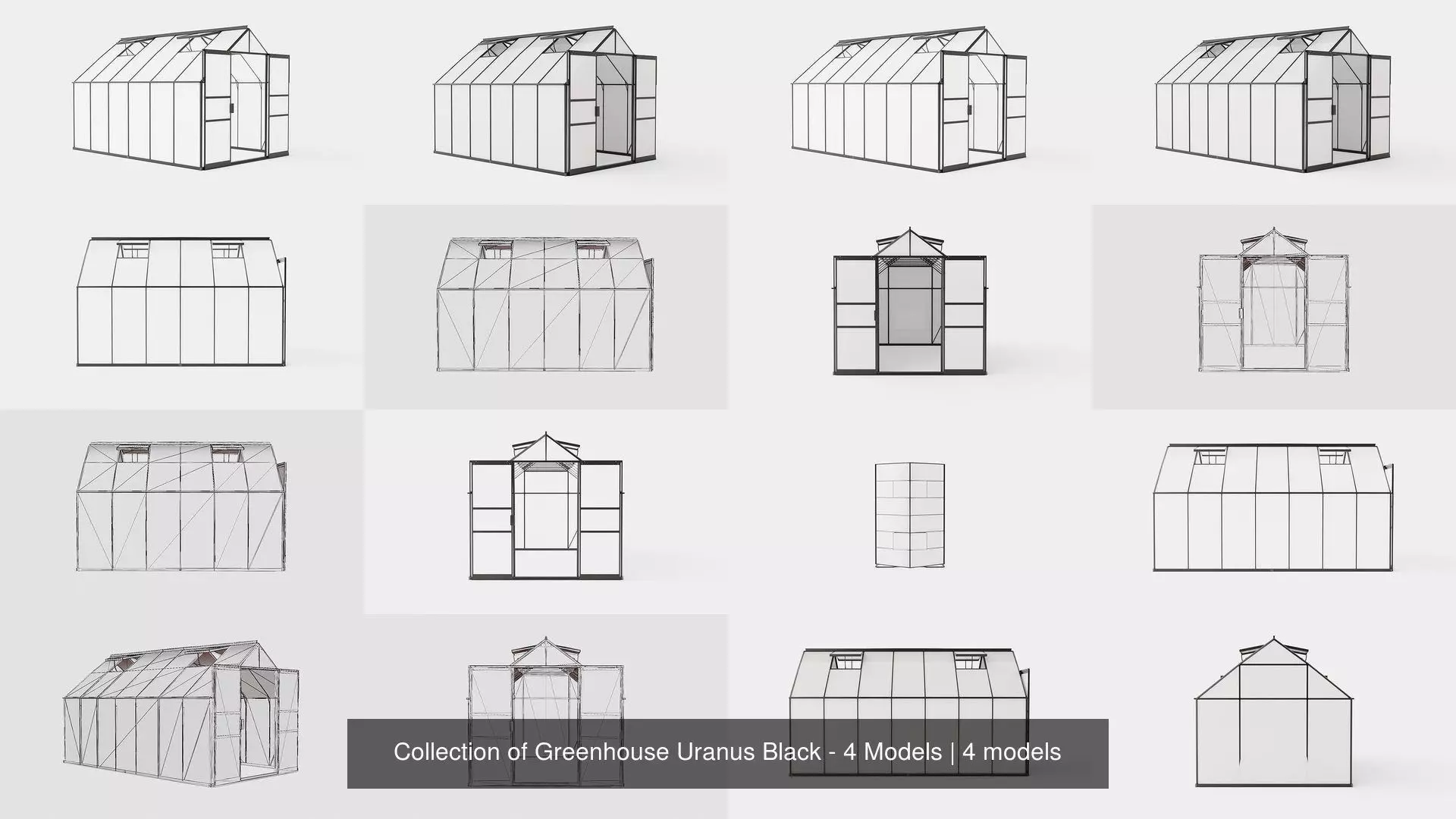 Collection of Greenhouse Uranus Black - 4 Models _0