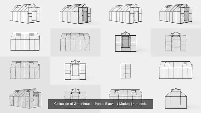 Collection of Greenhouse Uranus Black - 4 Models 