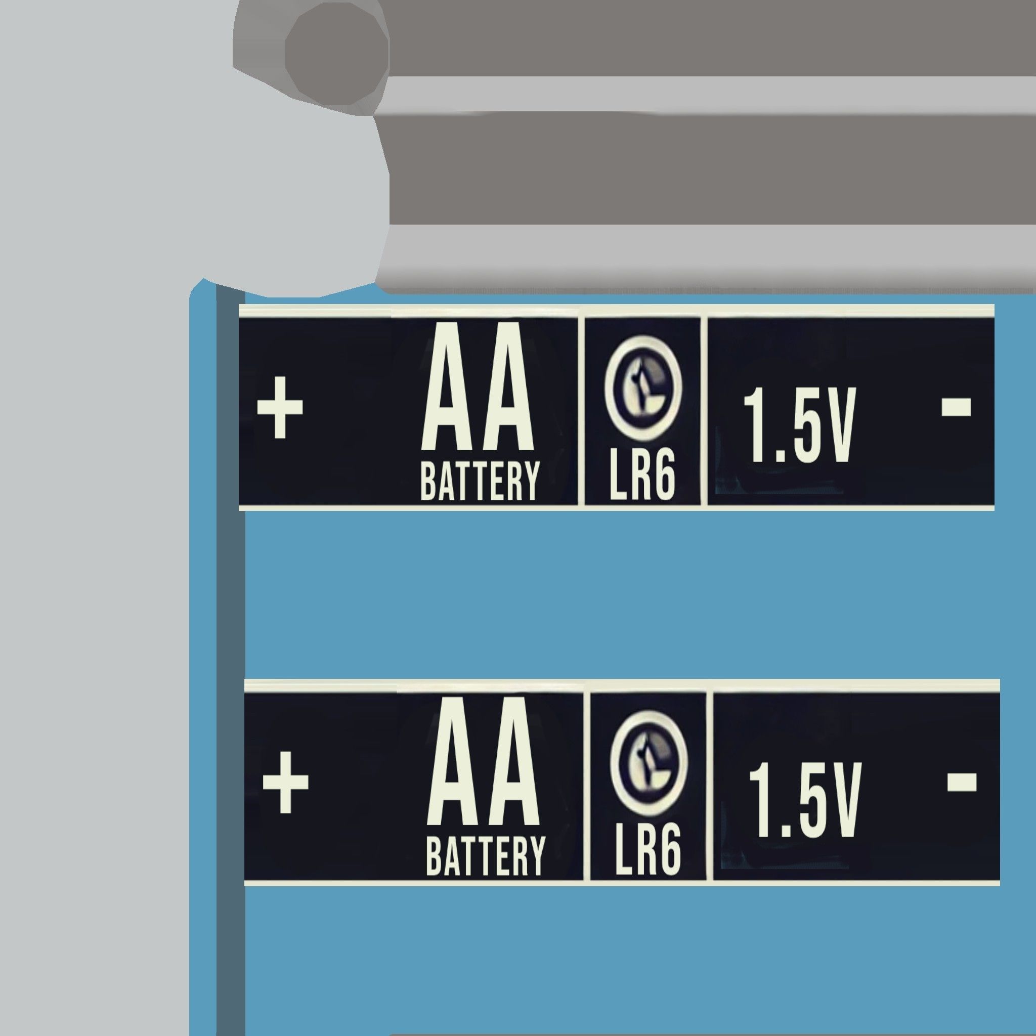 AA Batteries 3x Low-Poly Game-Ready PBR VR AR Low-poly 3D model_12