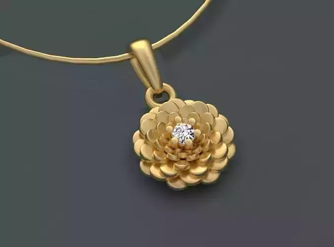 PENDANT FLOWER 3D print model