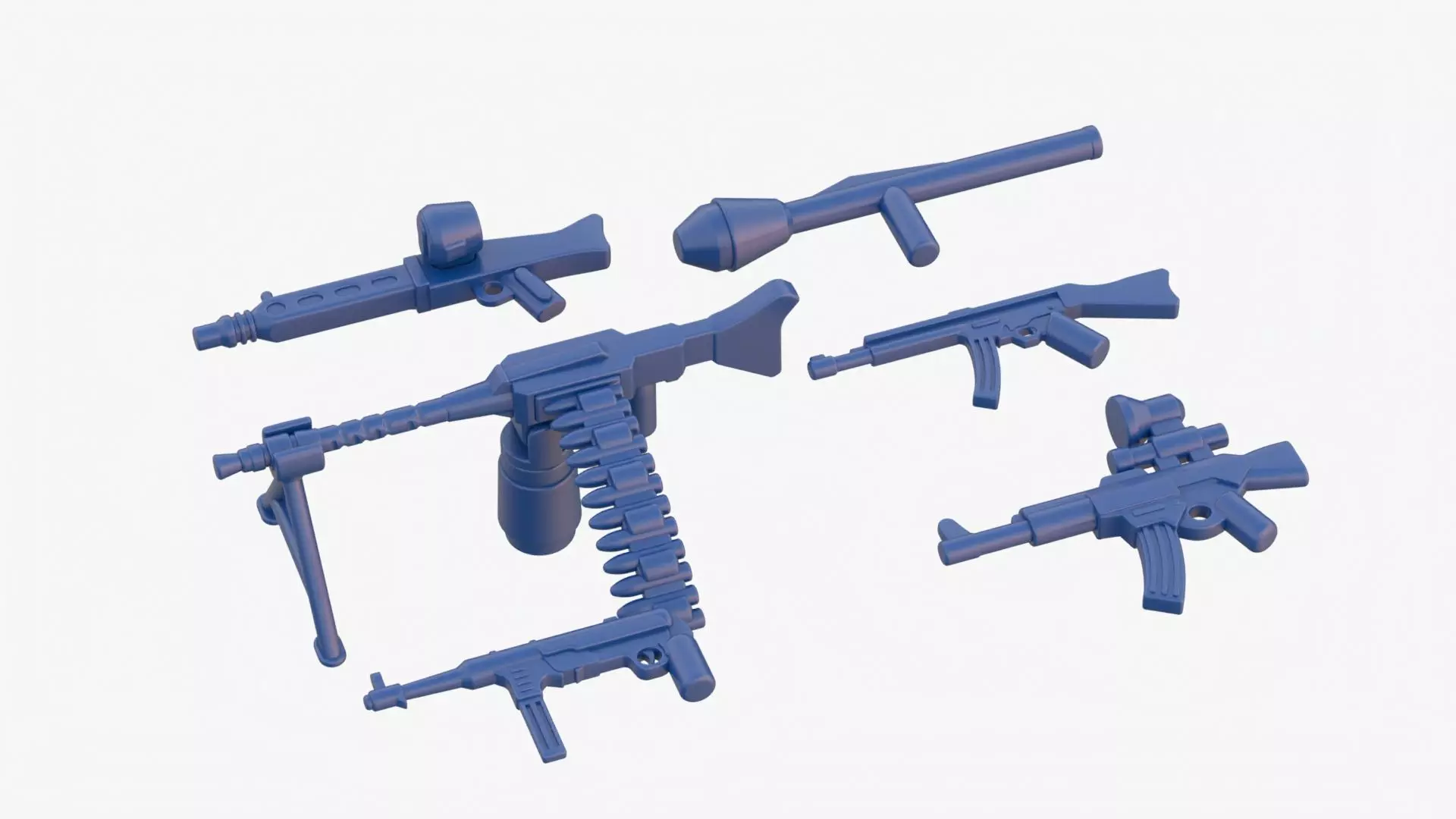 Lego Weapon Collections 3D model_0